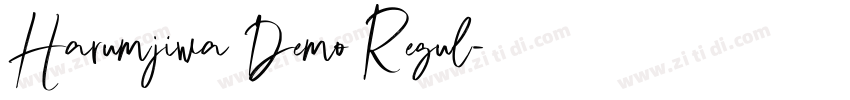Harumjiwa Demo Regul字体转换 Harumjiwa Demo Regul字体转换